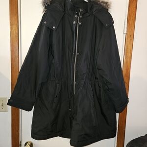 Lands' End Hooded Coat Womens 3x